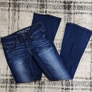 American Eagle Outfitters Dark Blue Flare Jeans